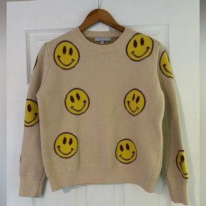 Boutique Miss Sparkling Happy Face Sweater